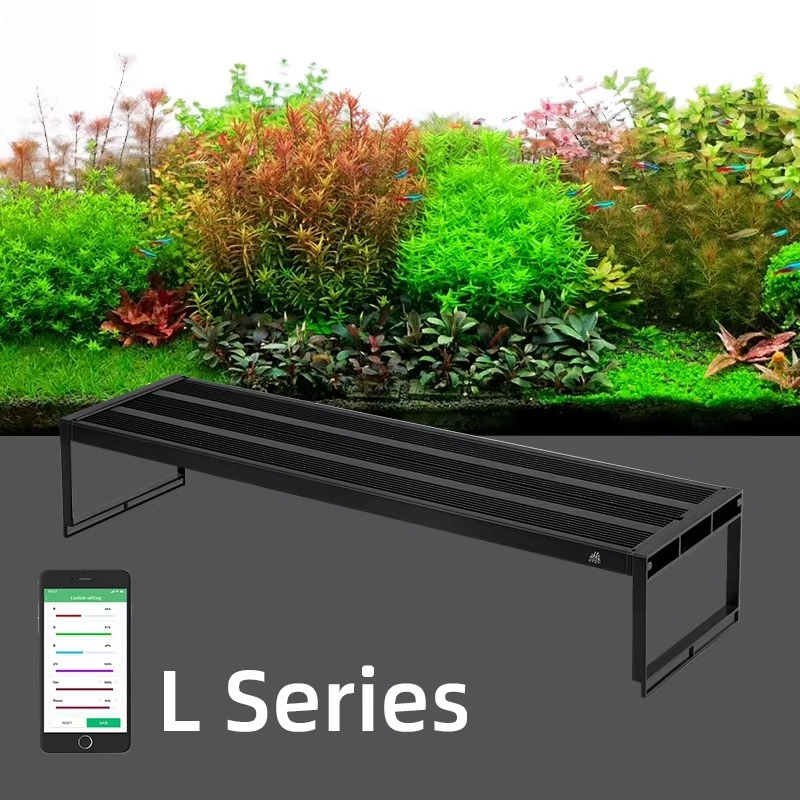 Planted Aquarium Uv Light - L-serie aquariumlamp met verstelbare beugel RGB+UV