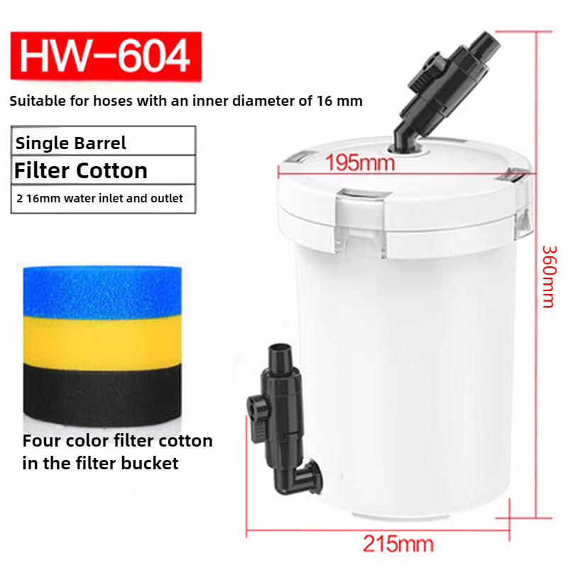 Aquarium Planted Filter - HW-604 Aquariumfilter Emmer Visbak Stille Externe