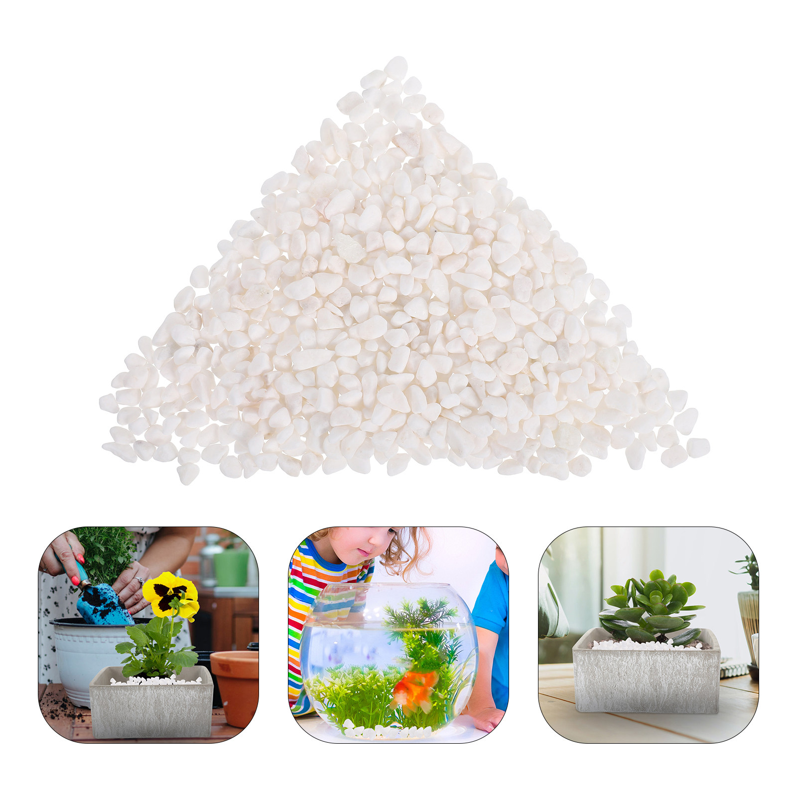 Aquarium Plant Gravel - Natuurlijk Grind Decoratieve Stenen 250G Aquariumgrind