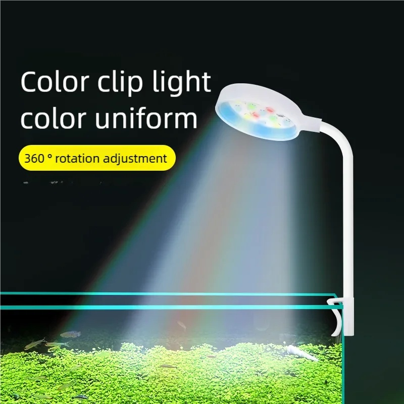 Aquarium Plant Light Spectrum - 3W LED Clip-On Aquariumlamp Vol Spectrum