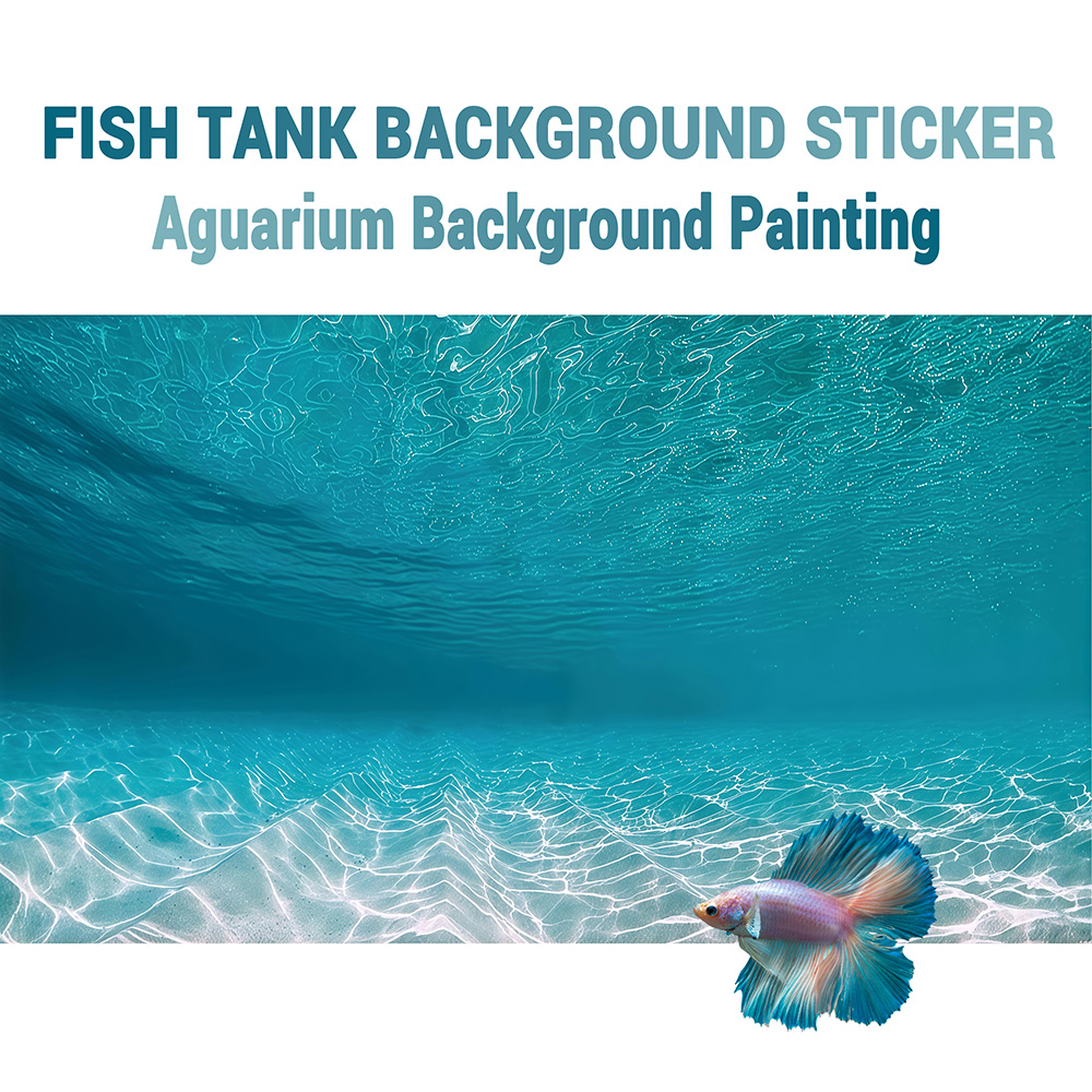 Aquarium Sand White - Zonneschijn wit zand, achtergrondafbeelding voor aquarium,