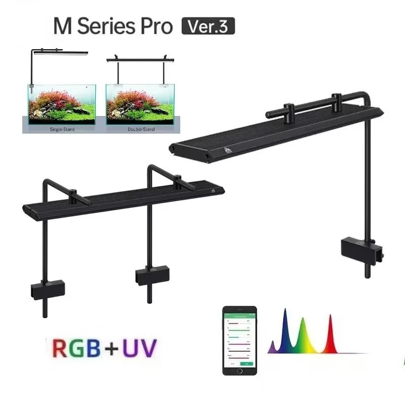 Planted Aquarium Uv Light - M-serie met beugel RGB+UV zoetwater plantengroei