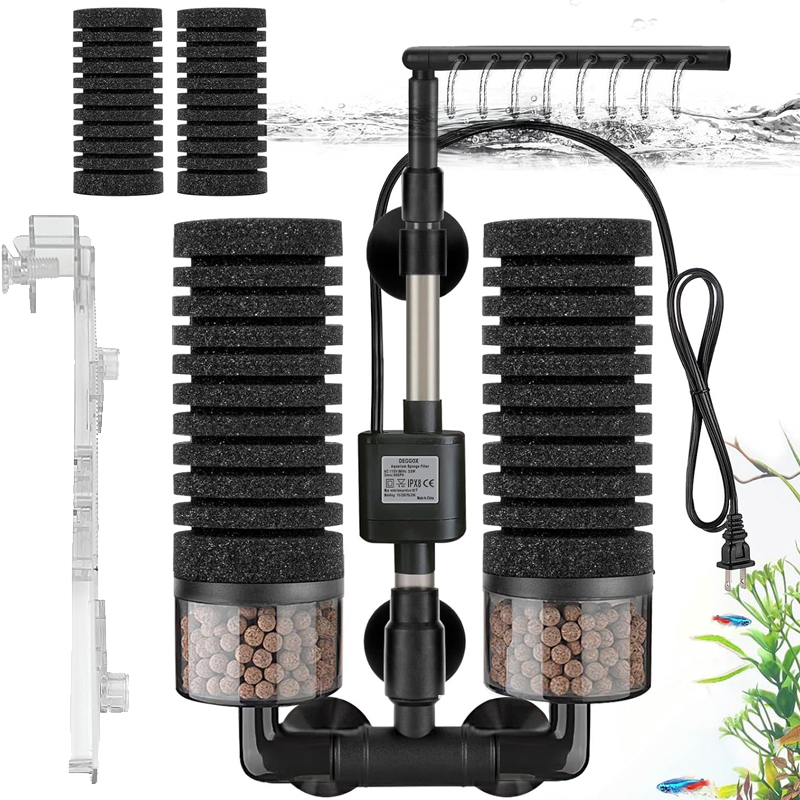 Aquarium Planted Filter - 3-IN-1 Clip-on Elektrische Power Filter Spons
