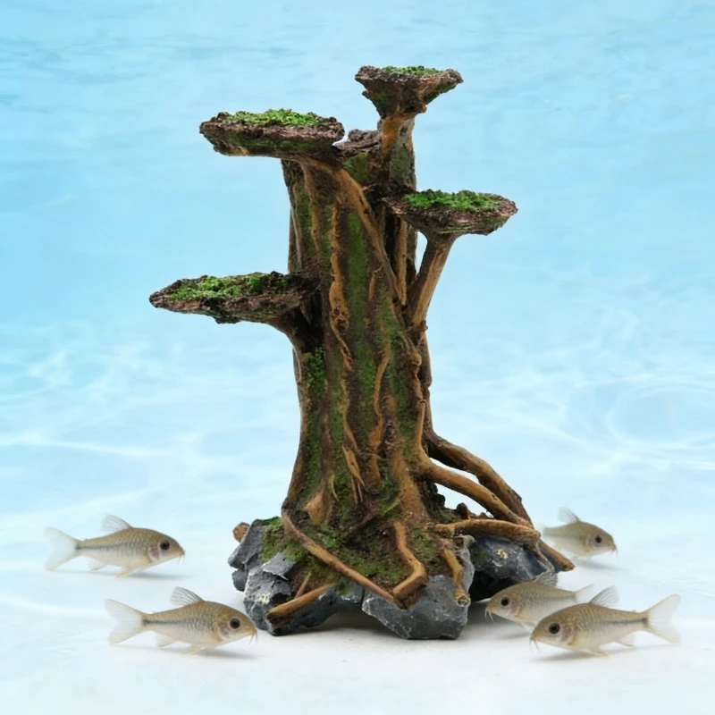 Kunstmatige mosboom drijfhout  - Aquarium Planted Wood recensie en prijs