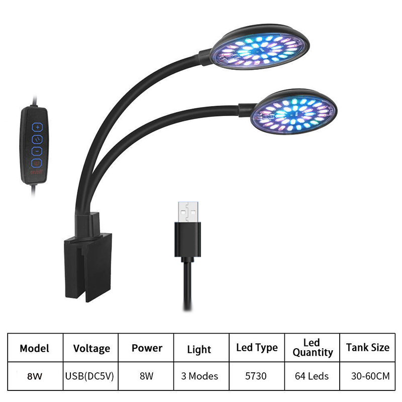 USB Aquarium LED-licht Aquariu - Aquarium Plant Light Spectrum recensie en prijs