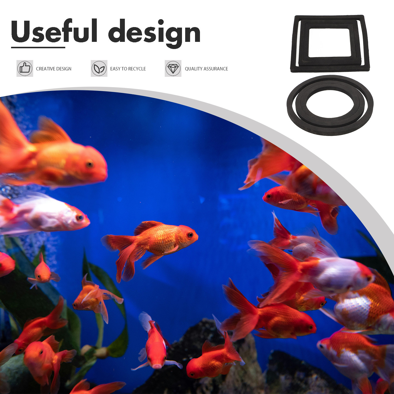 6 stuks visvoederringen, drijv - Aquarium Planted Setup recensie en prijs