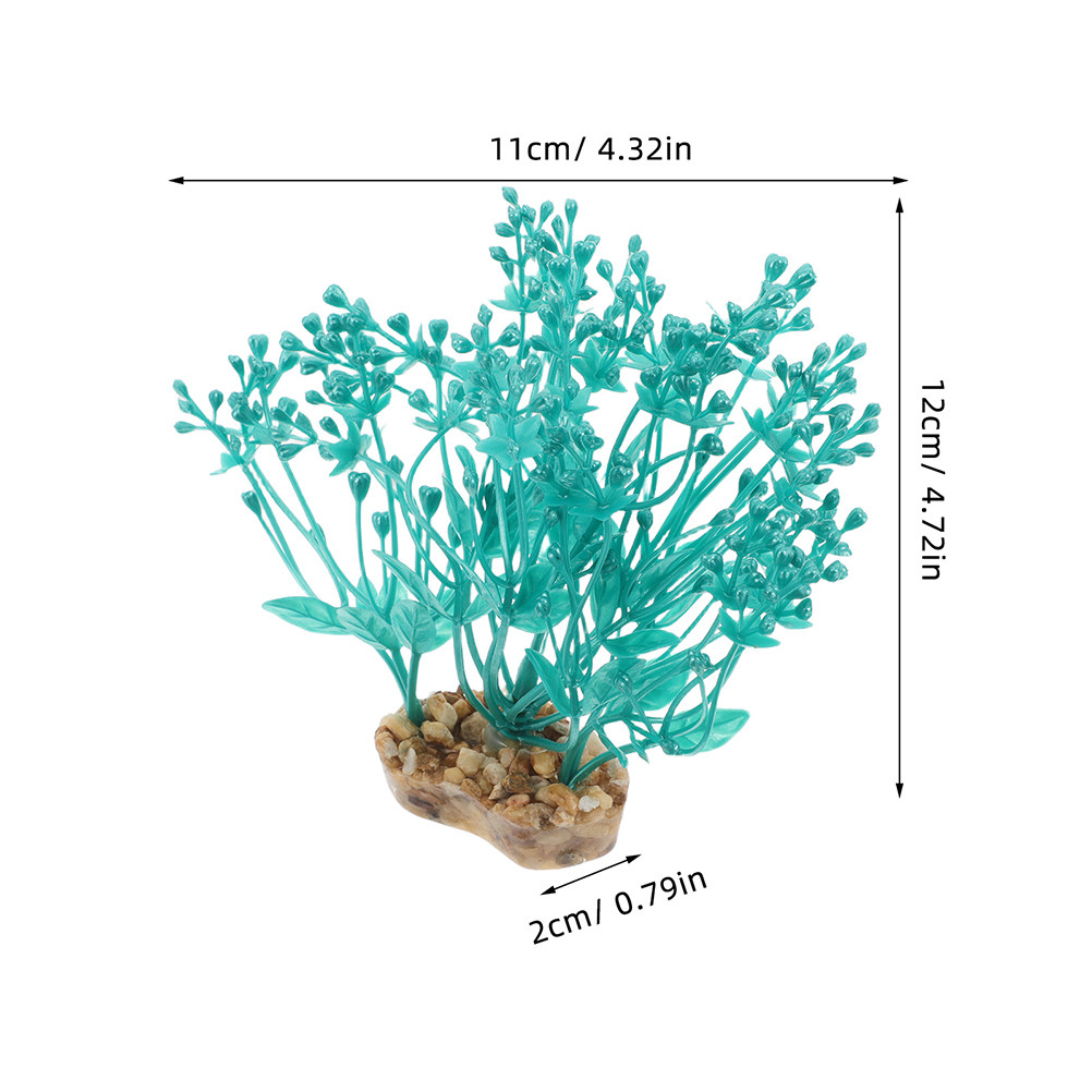 2 stuks levensechte kunststof  - Aquarium Planted Setup recensie en prijs