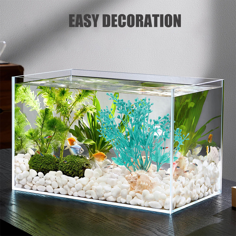 2 stuks levensechte kunststof  - Aquarium Planted Setup recensie en prijs
